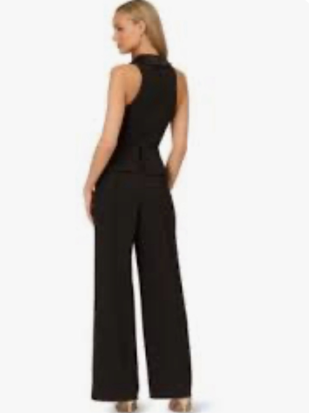 Sleeveless Black Wide-Leg Jumpsuit